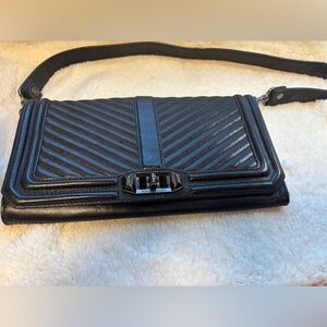 Rebecca Minkoff Black Chevron Crossbody Bag